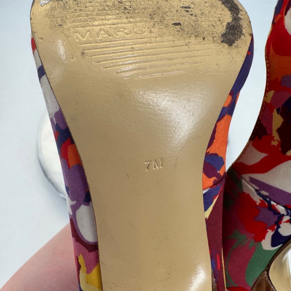 Marc Fisher Red Patterned Pointed Toe Heels - image 3